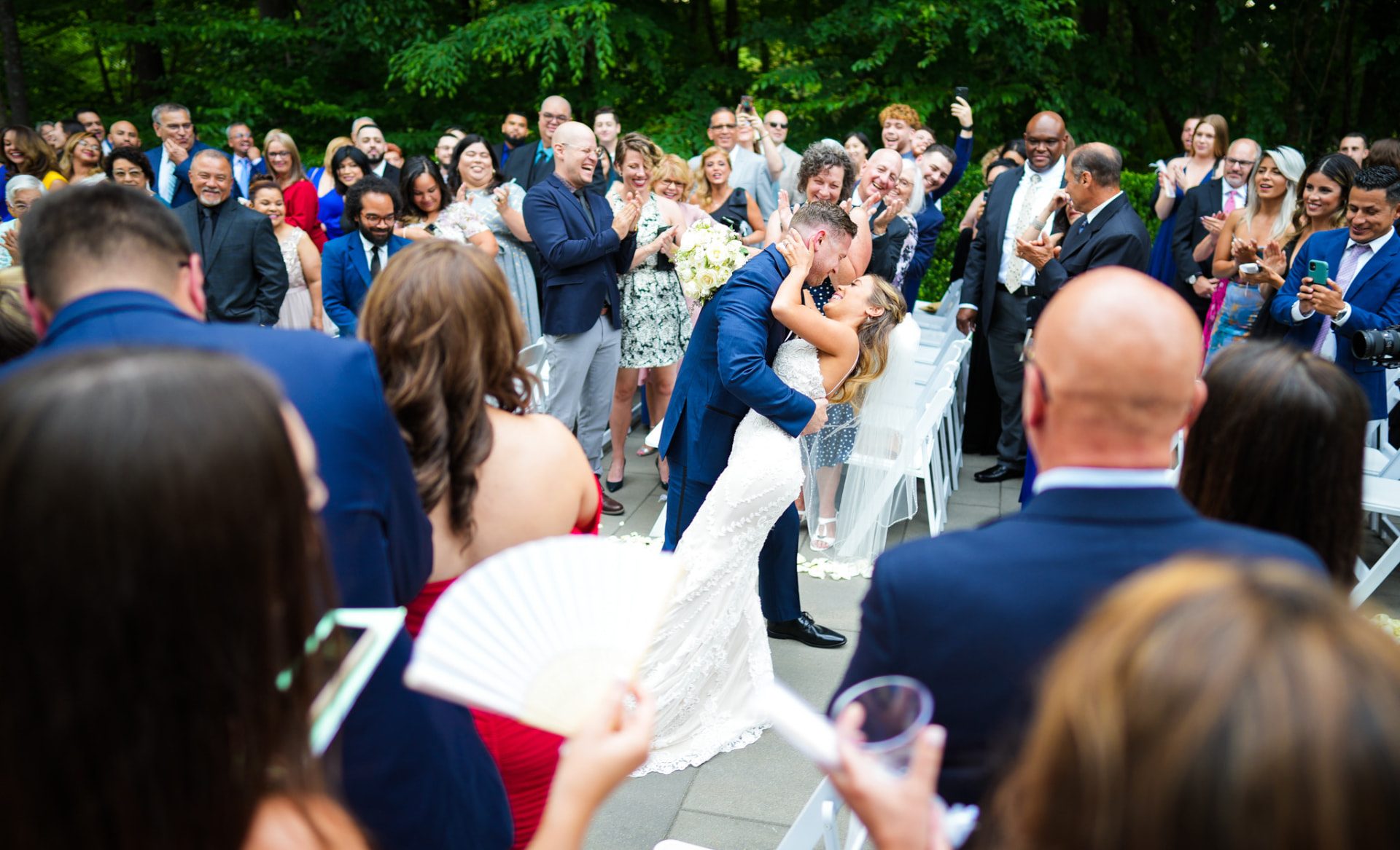 The First Kiss — Garden Ceremony